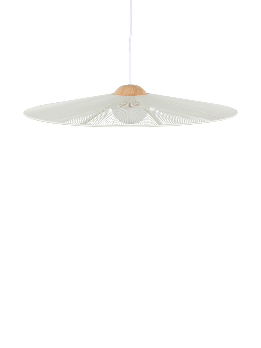 
Design Pendellampe „Belle“, verschiedene Grössen - Ø 65 cm / Weiss