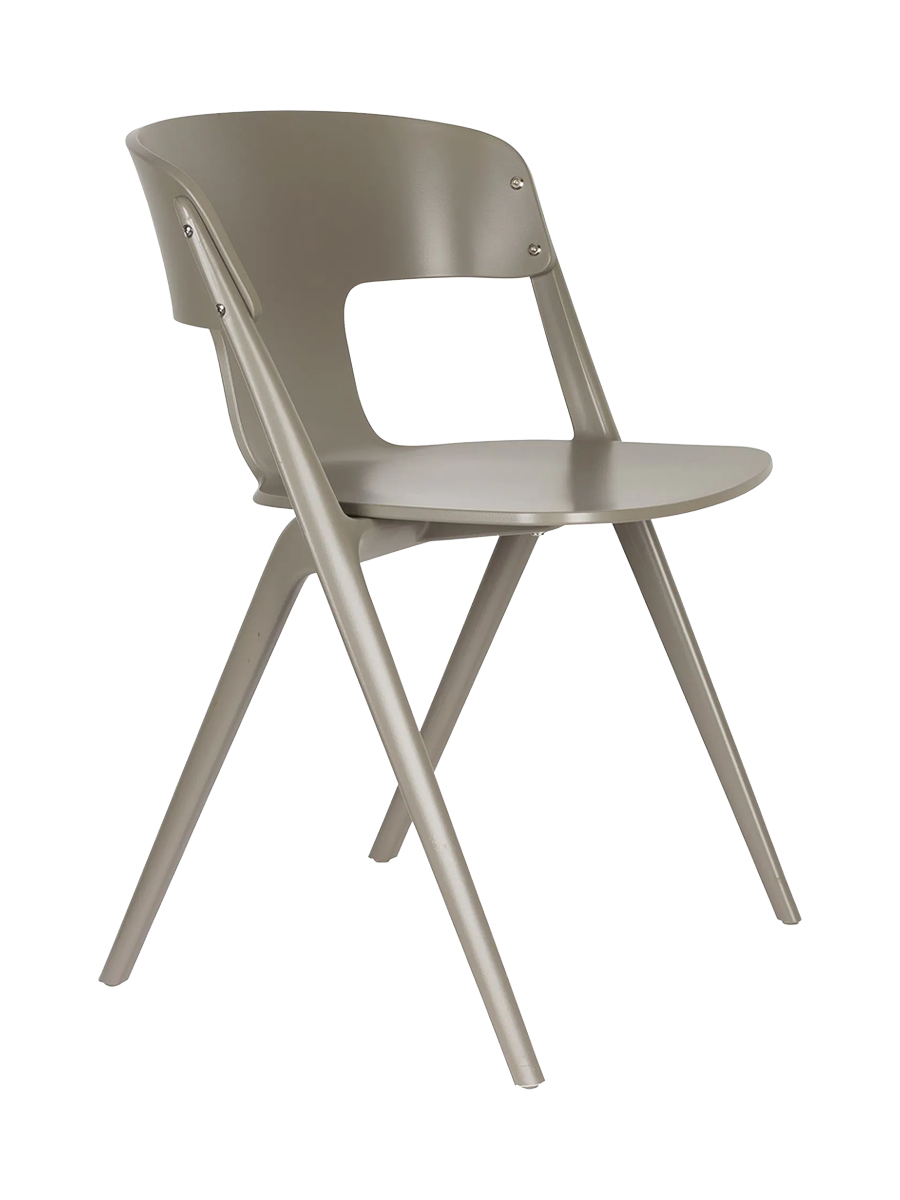 
Stapelbarer Design Gartenstuhl „Horizon“ - Taupe