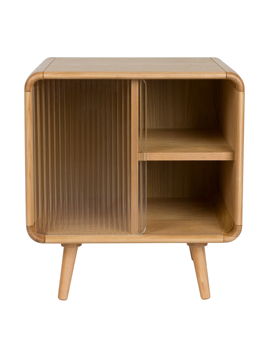 
Solid Wood Design Side Table & Nightstand "Rise" - Natural