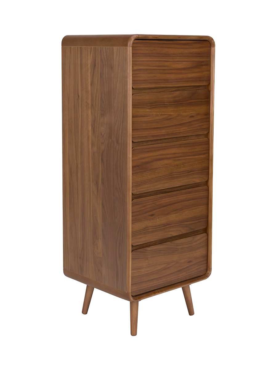 
Commode design en bois massif « Rise » - Nussbaum