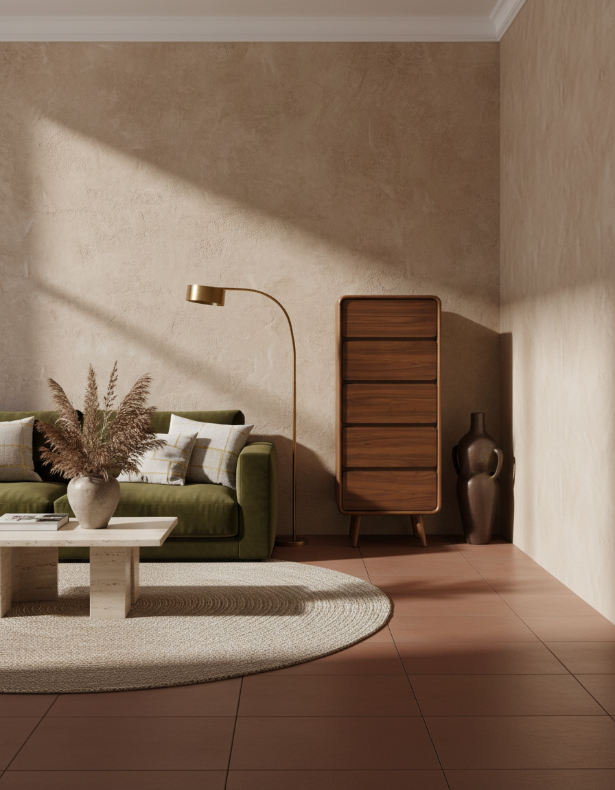
Commode design en bois massif « Rise » - Nussbaum
