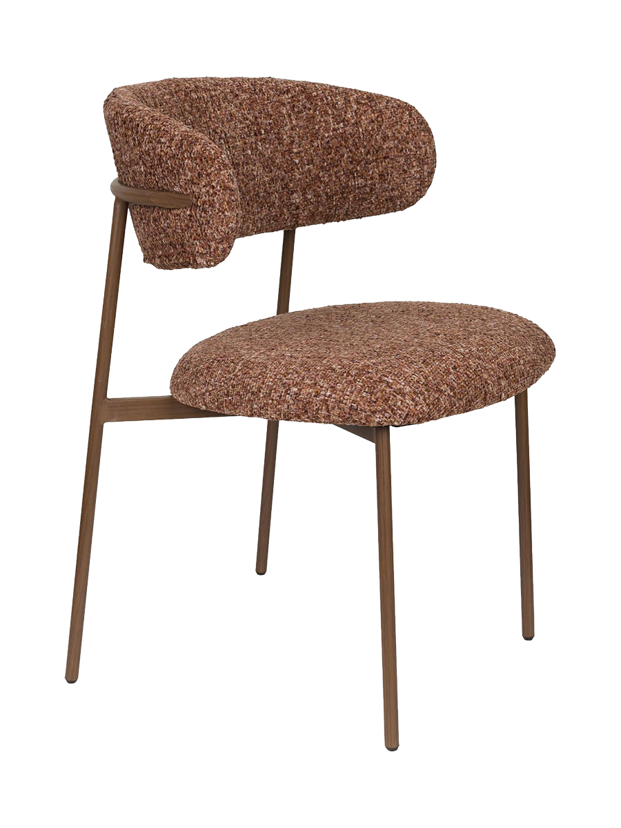 
High-Quality Dining Chair "Claes" - Frame: Walnut, Upholstery: Terra