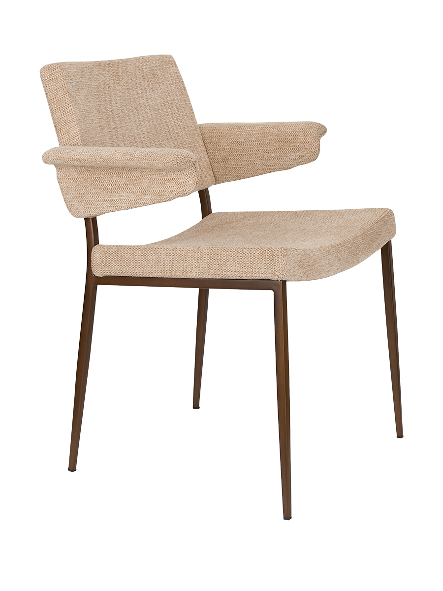 
Poltrona di design con braccioli «Portland» - Beige