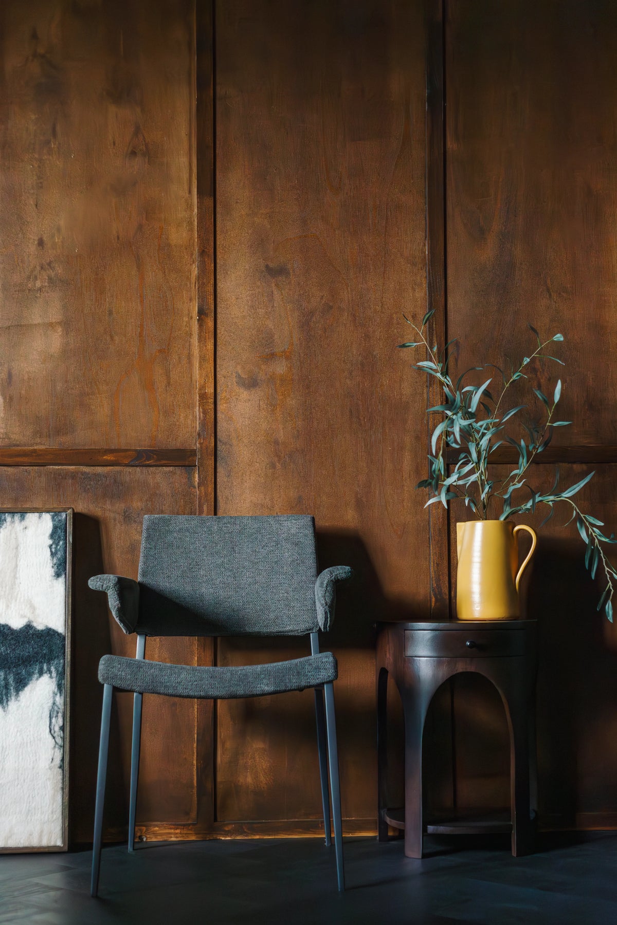 
Poltrona di design con braccioli «Portland» - Grigio