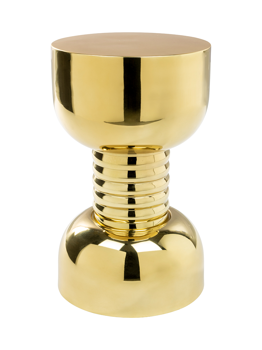 
Table d'appoint et tabouret design « Gonna Make You Sweat » - Or