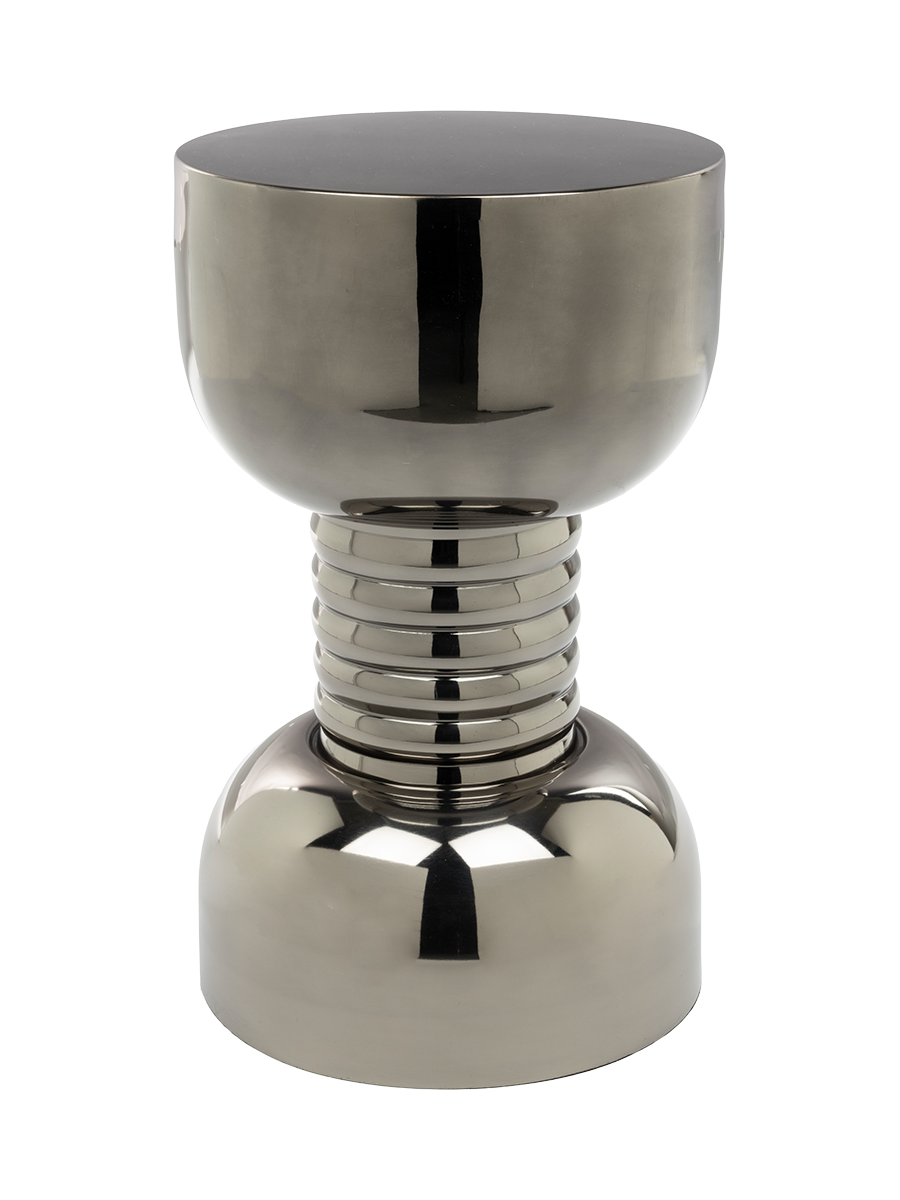 
Table d'appoint et tabouret design « Gonna Make You Sweat » - Argent