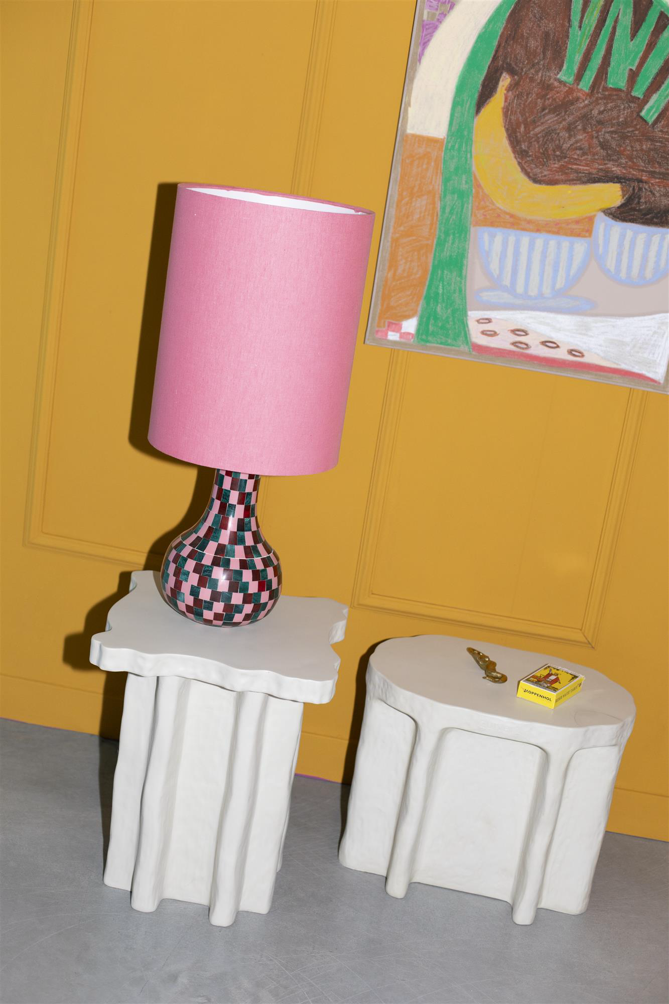 
Designer Side Table "Born To Be Alive" - 60 x 45 cm