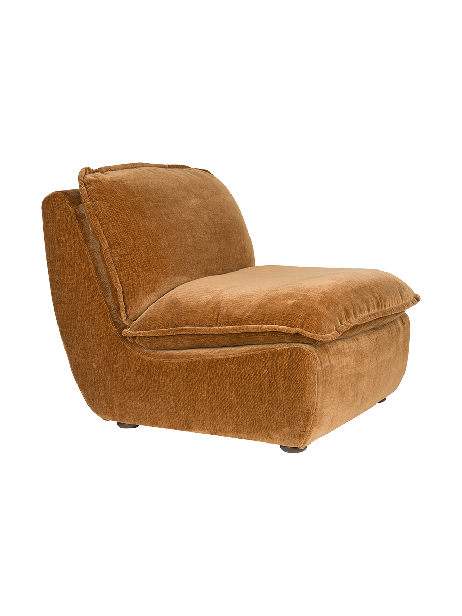 
Poltrona lounge di design «Radley» - Cognac