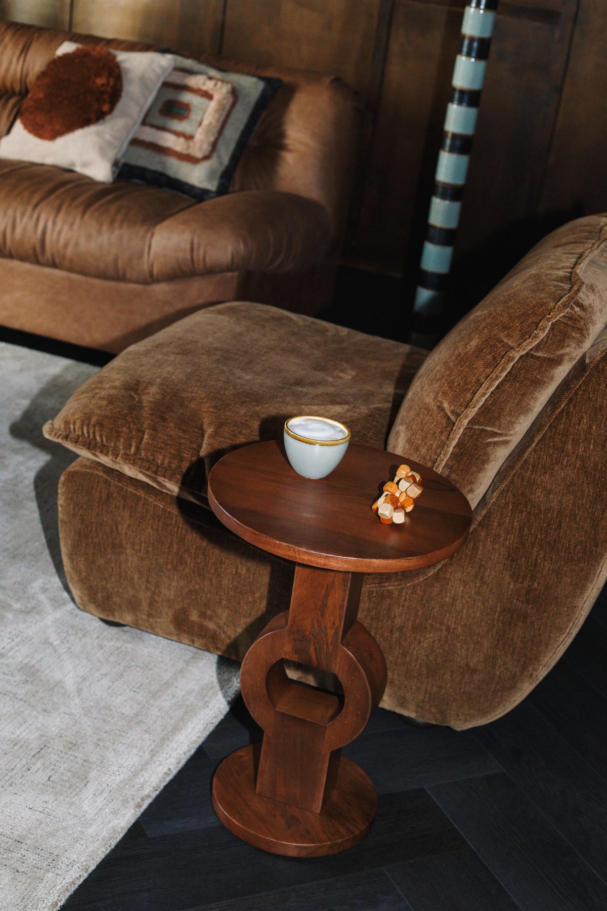 
Poltrona lounge di design «Radley» - Cognac