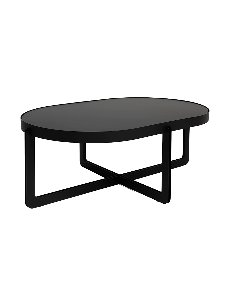 
Design Couchtisch „Centre“, verschiedene Grössen - Schwarz / Oval, 102 x 68 x Höhe 36 cm