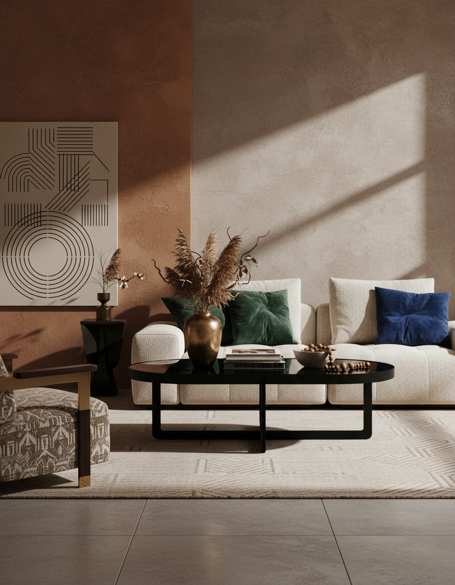 
Design Couchtisch „Centre“, verschiedene Grössen - Schwarz / Oval, 102 x 68 x Höhe 36 cm