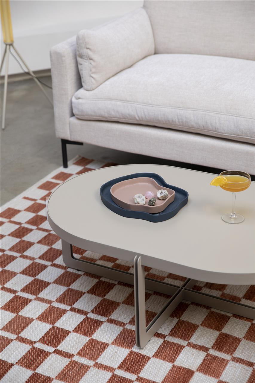 
Design Couchtisch „Centre“, verschiedene Grössen - Beige / Oval, 102 x 68 x Höhe 36 cm