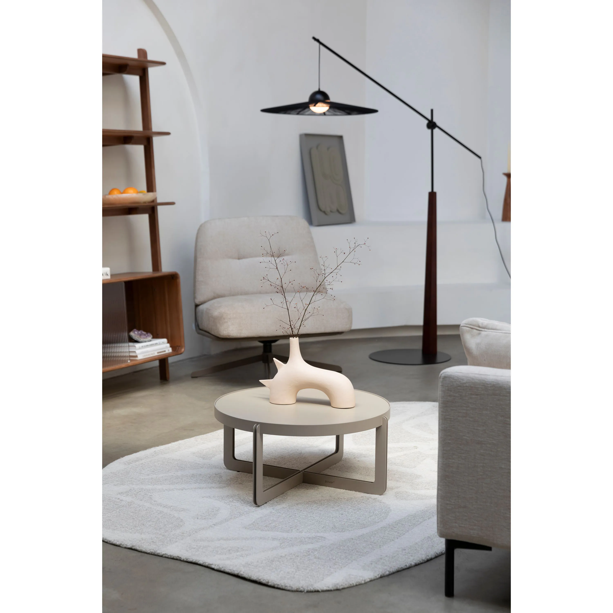 
Design Couchtisch „Centre“, verschiedene Grössen - Beige / Rund, Ø 68 x 30 cm