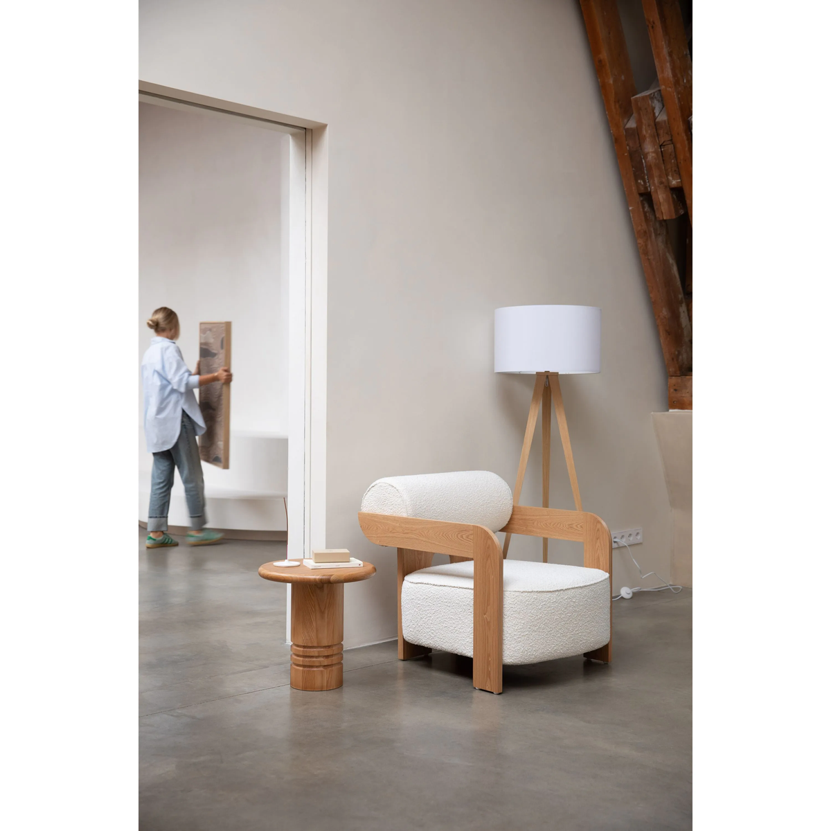 
Poltrona lounge di design „Oolong“ - Beige