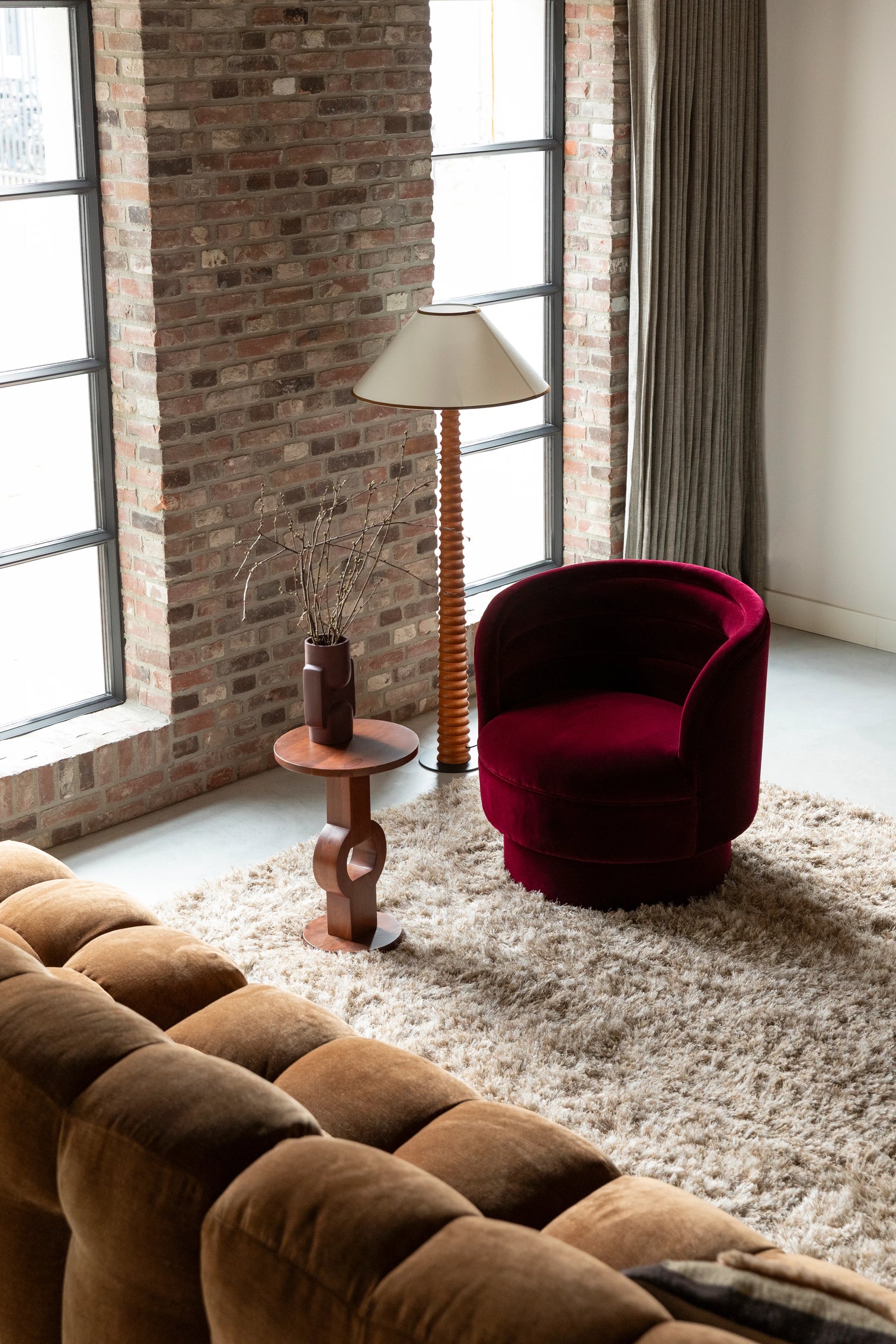 
Fauteuil lounge pivotant design « Dorothy »