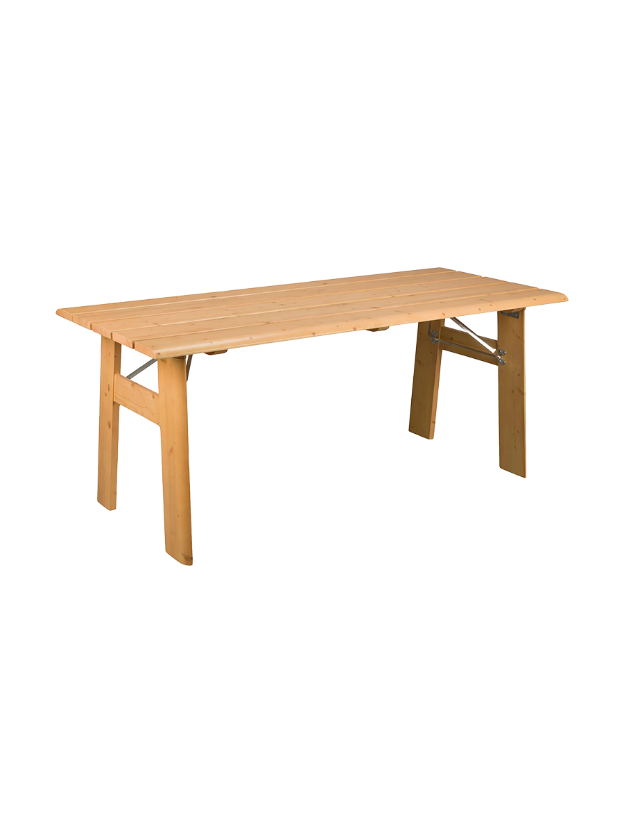 
Massiver, klappbarer Gartentisch „Avenue“ 180 x 79 cm - Natural