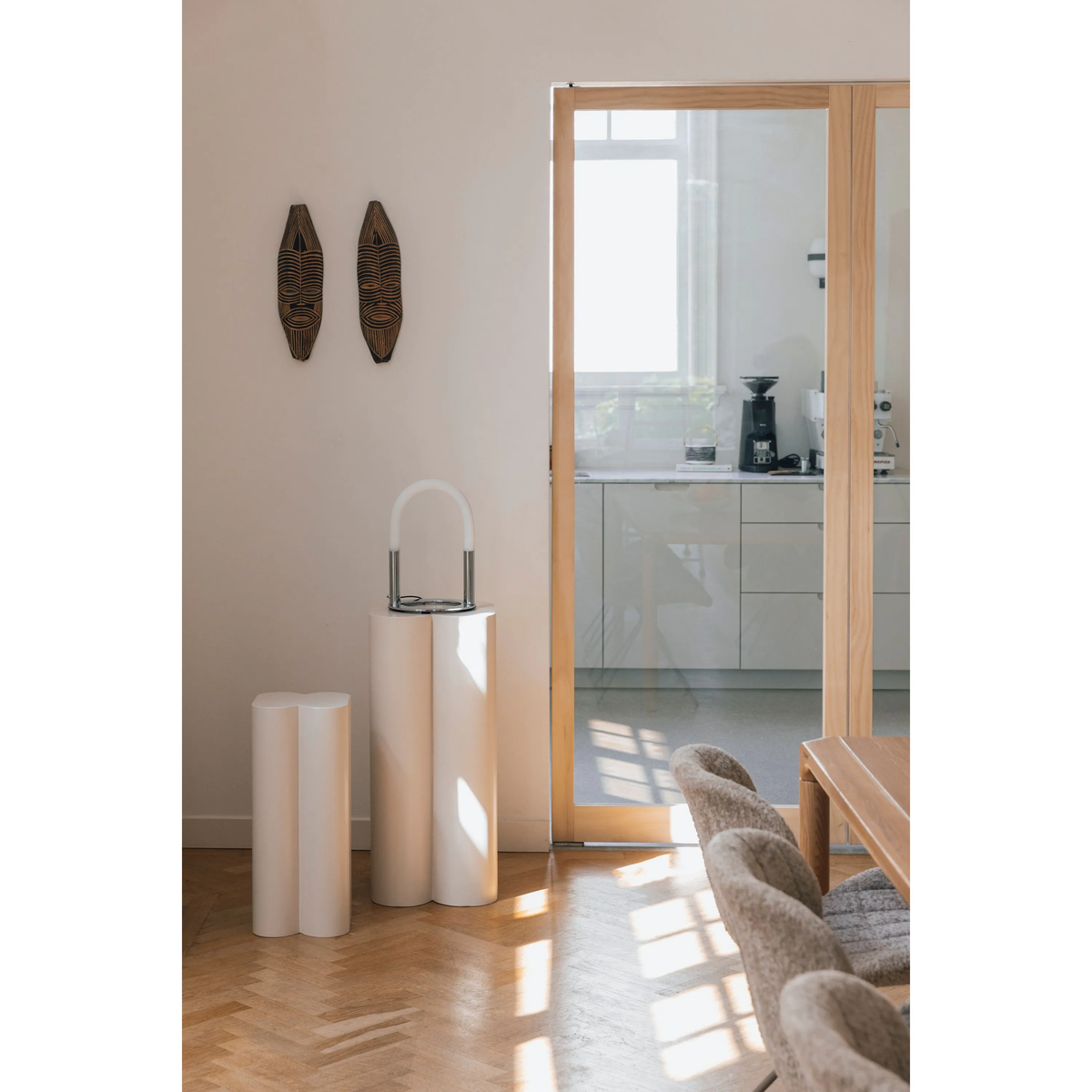 
Lampada da tavolo di design «Arch» - Argento