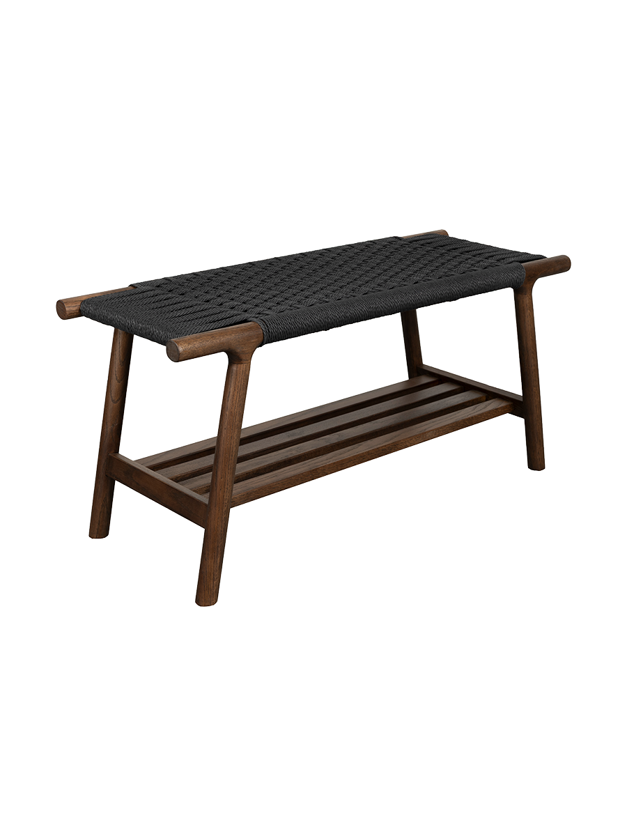
Petit banc en bois massif « Kintaro » en chêne - Nussbaum