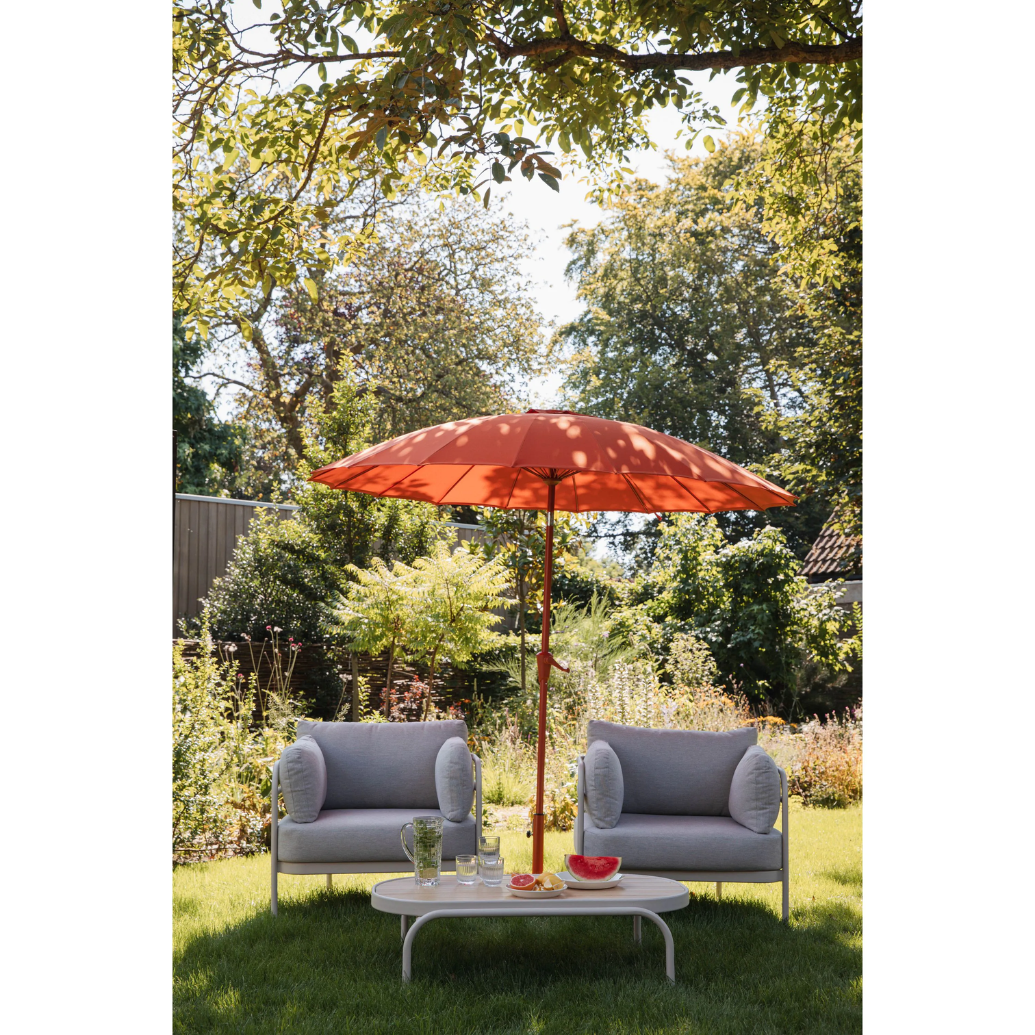 
Parasol design « Sunshine » Ø 250 cm - Marsala