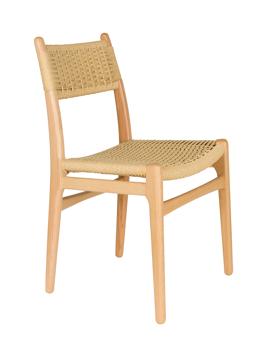 
Massivholz Design Stuhl „Cecile“ - Natural