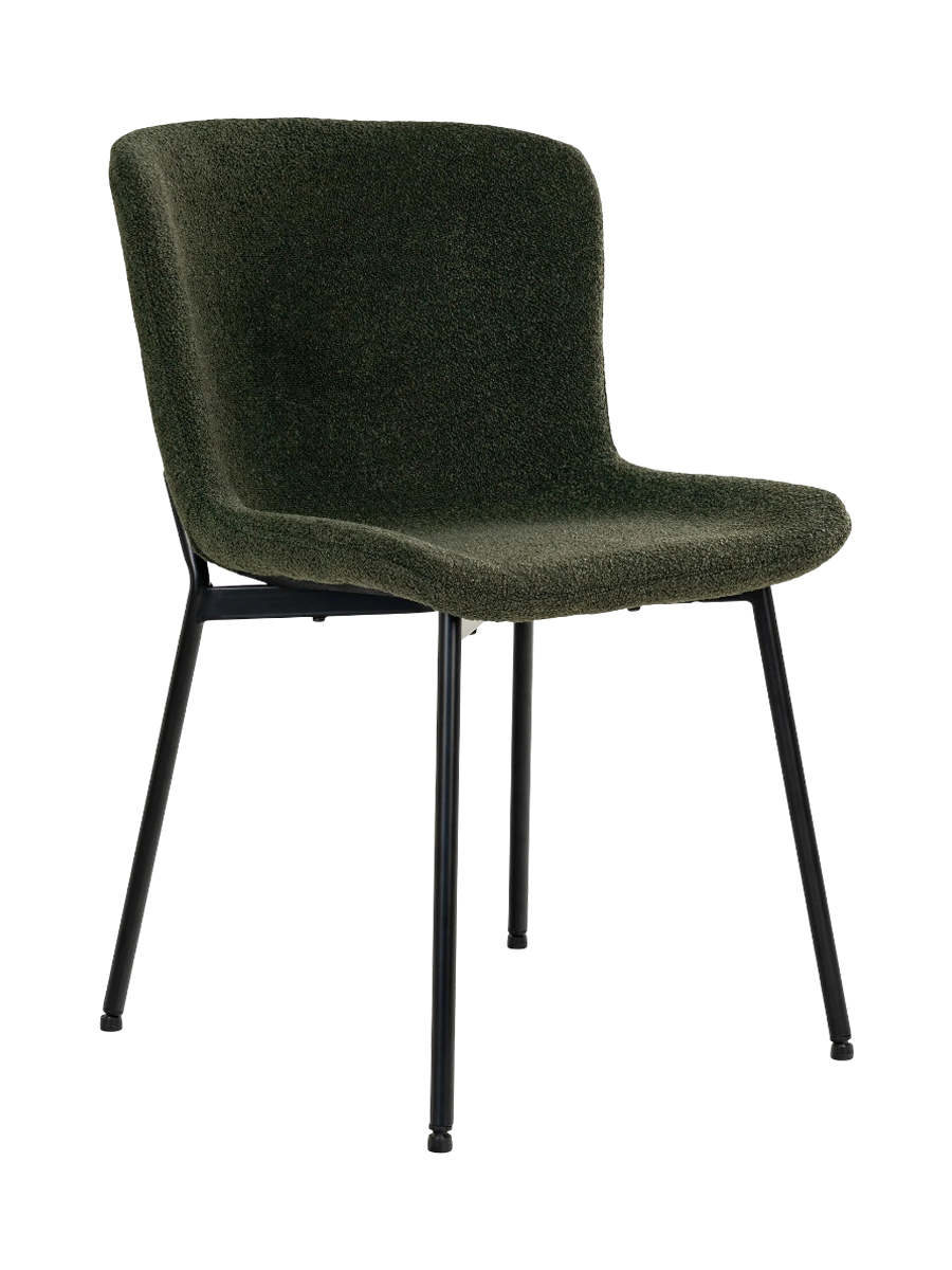 
Sedia da pranzo di design «Macedo» - Verde scuro
