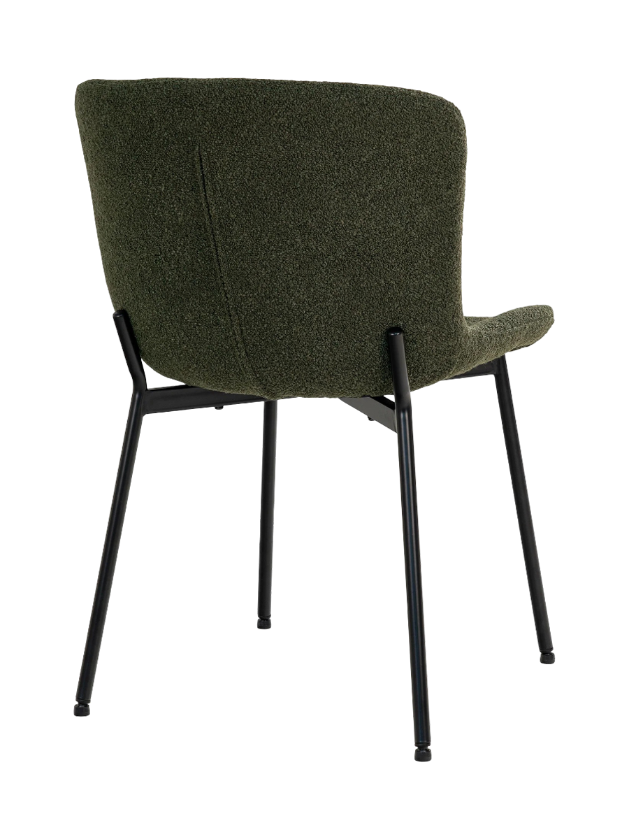 
Chaise de salle à manger design « Macedo » - Vert foncé