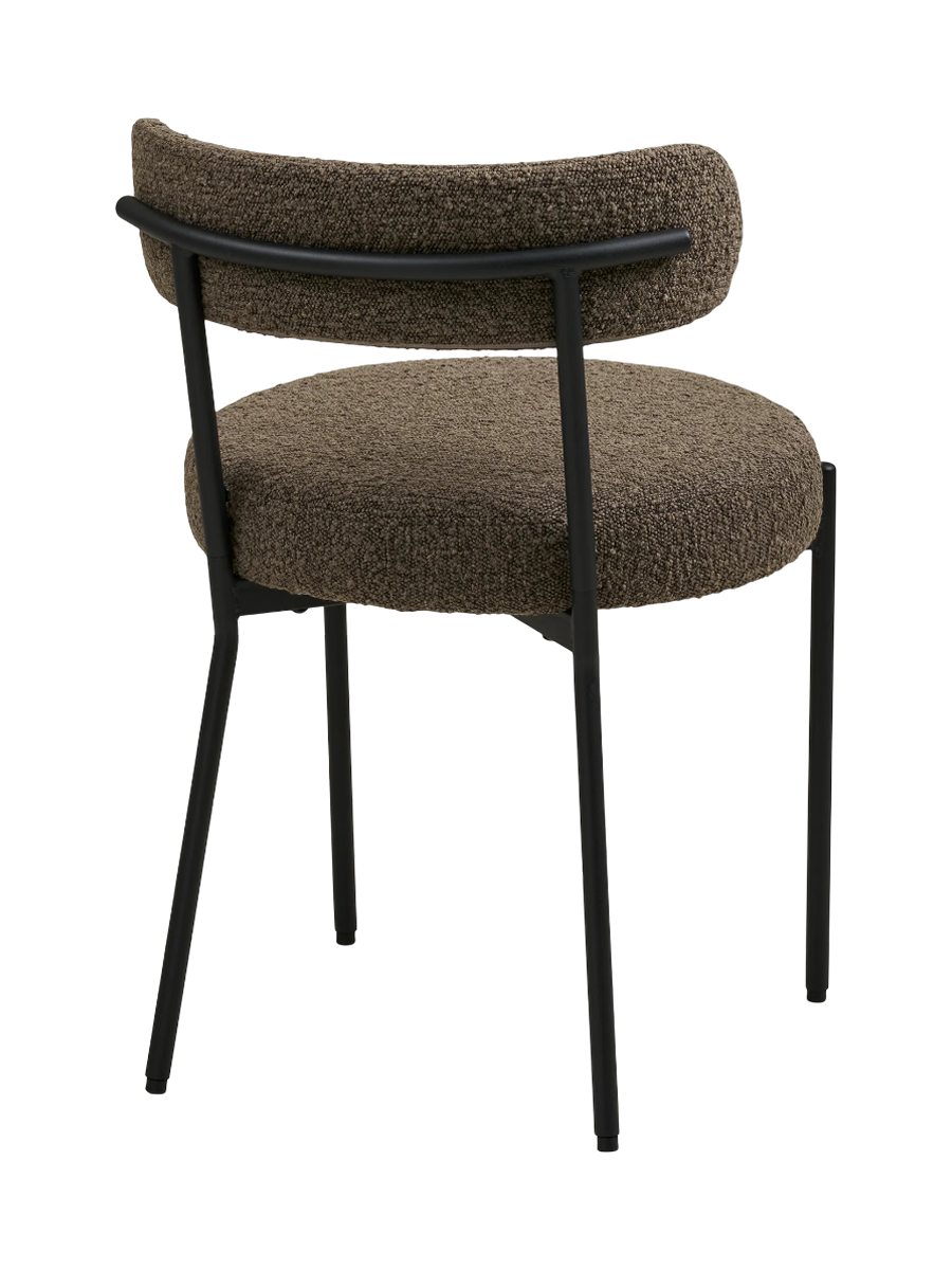 
Chaise de salle à manger design « Badalona » - Bouclé marron