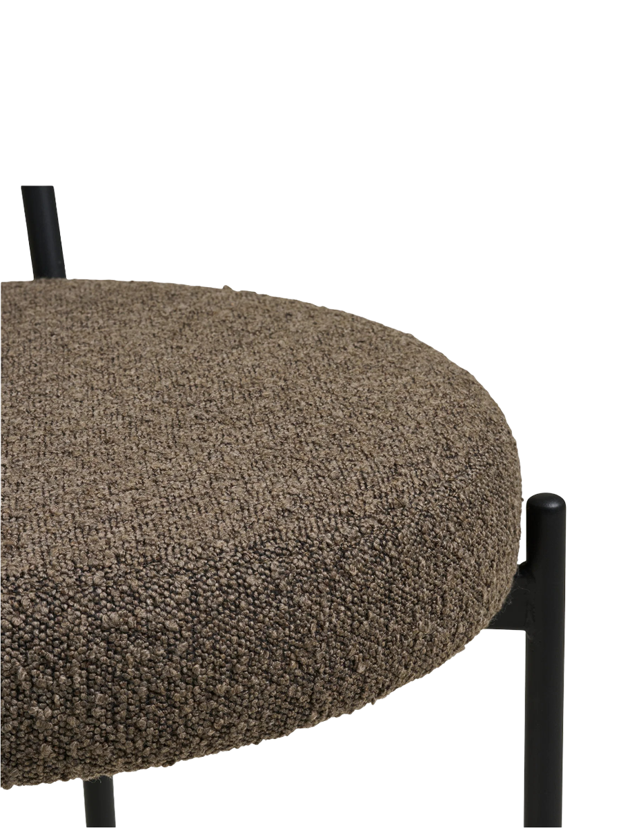 
Chaise de salle à manger design « Badalona » - Bouclé marron