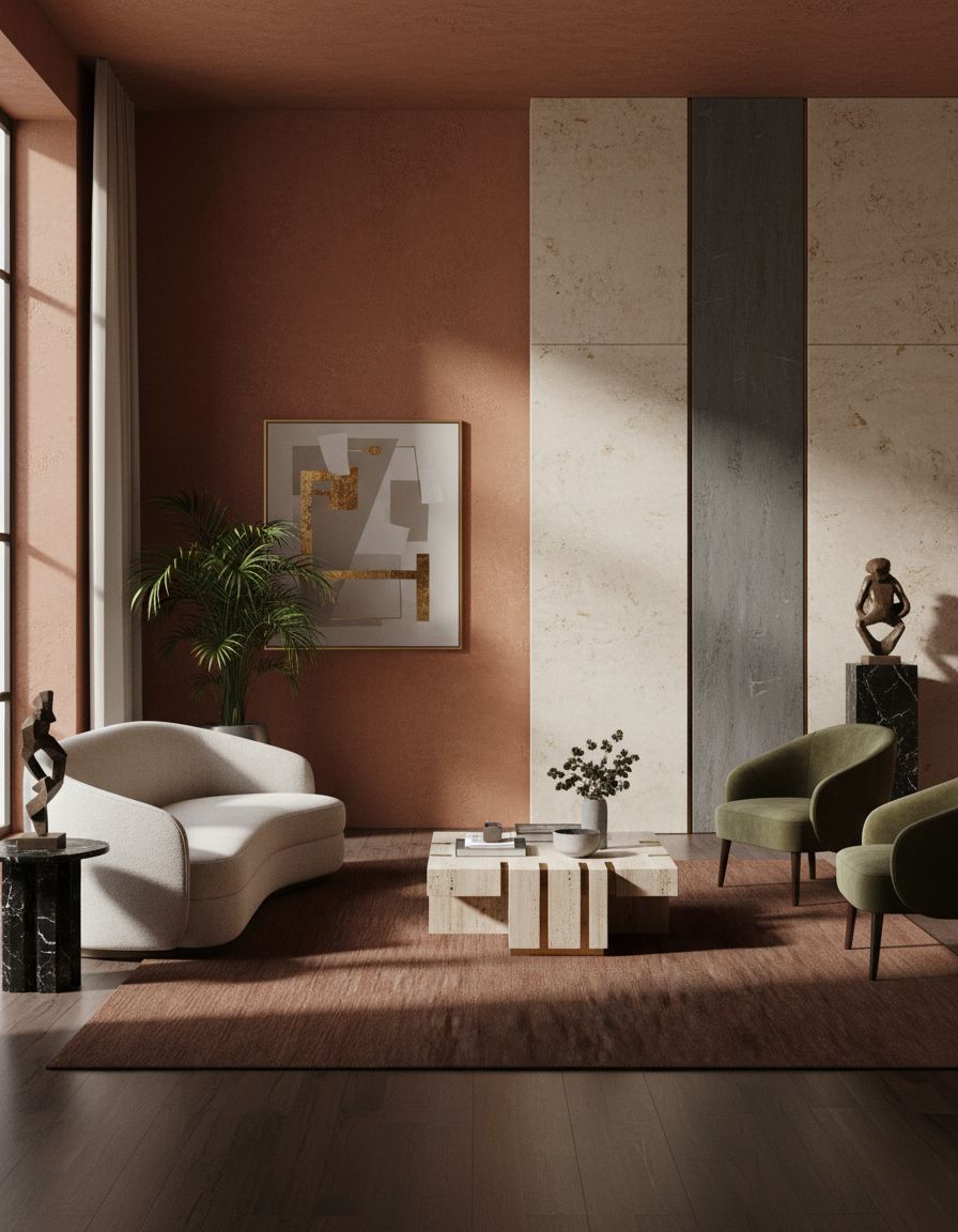 
Tappeto di design «Luwle», diverse dimensioni - 160 x 230 cm / Terracotta