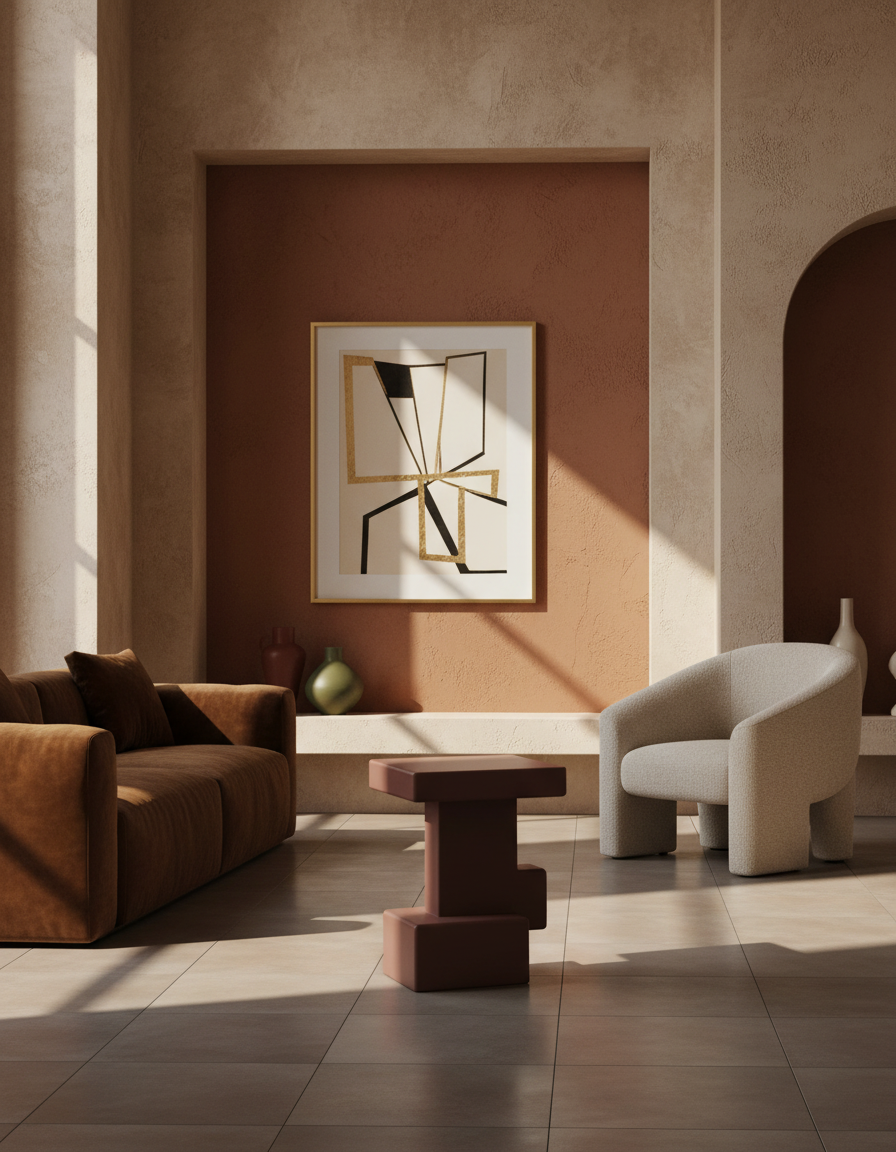 
Design Side Table "Blast" - Marsala