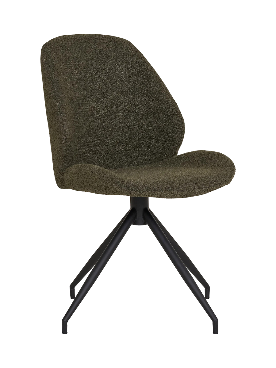 
Chaise de salle à manger « Monte Carlo » pivotante à 360° - Similicuir Marron