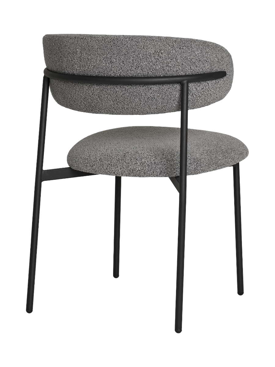 
Chaise de salle à manger design « Mára » - Bouclé Gris clair