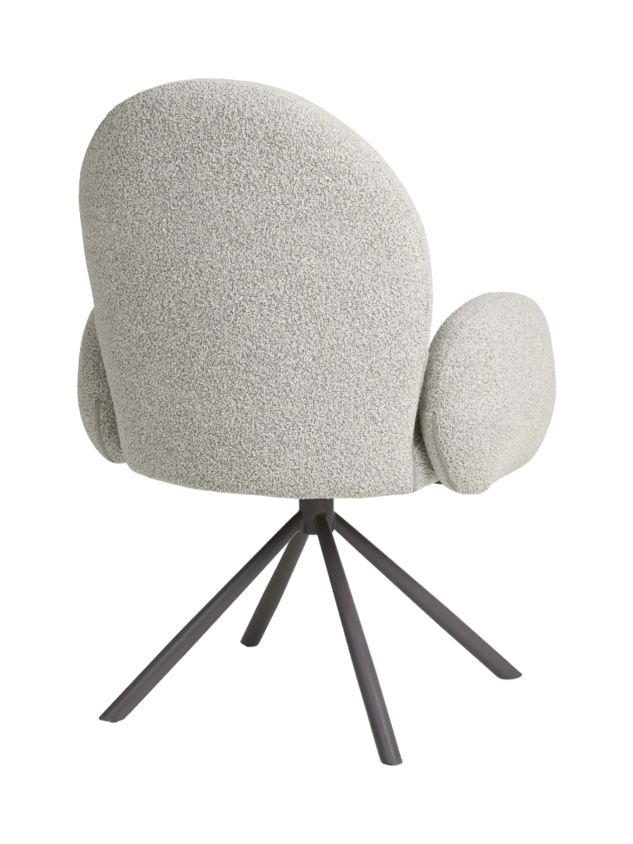 
Chaise de salle à manger design « Lana » pivotante à 180° avec accoudoirs