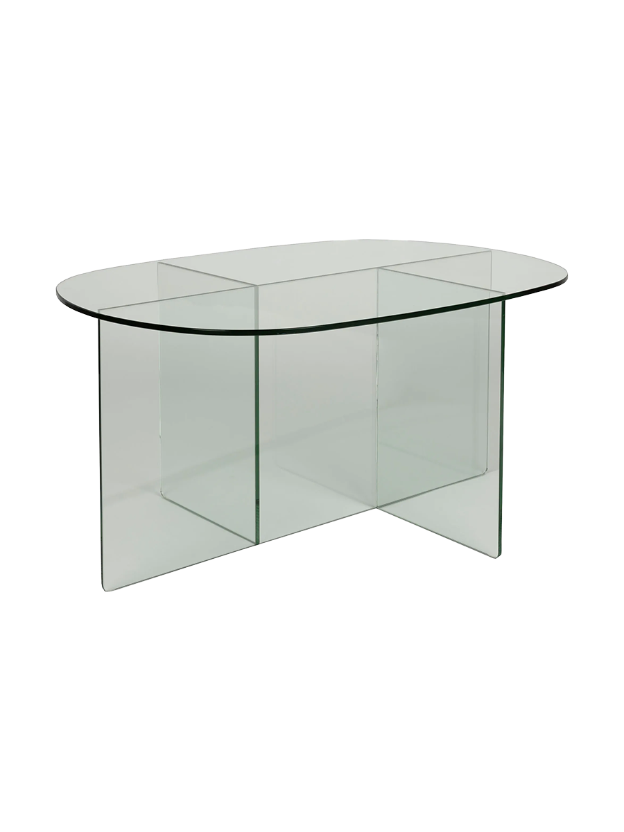 
Design Couchtisch „Linea“ aus Sicherheitsglas - Transparent