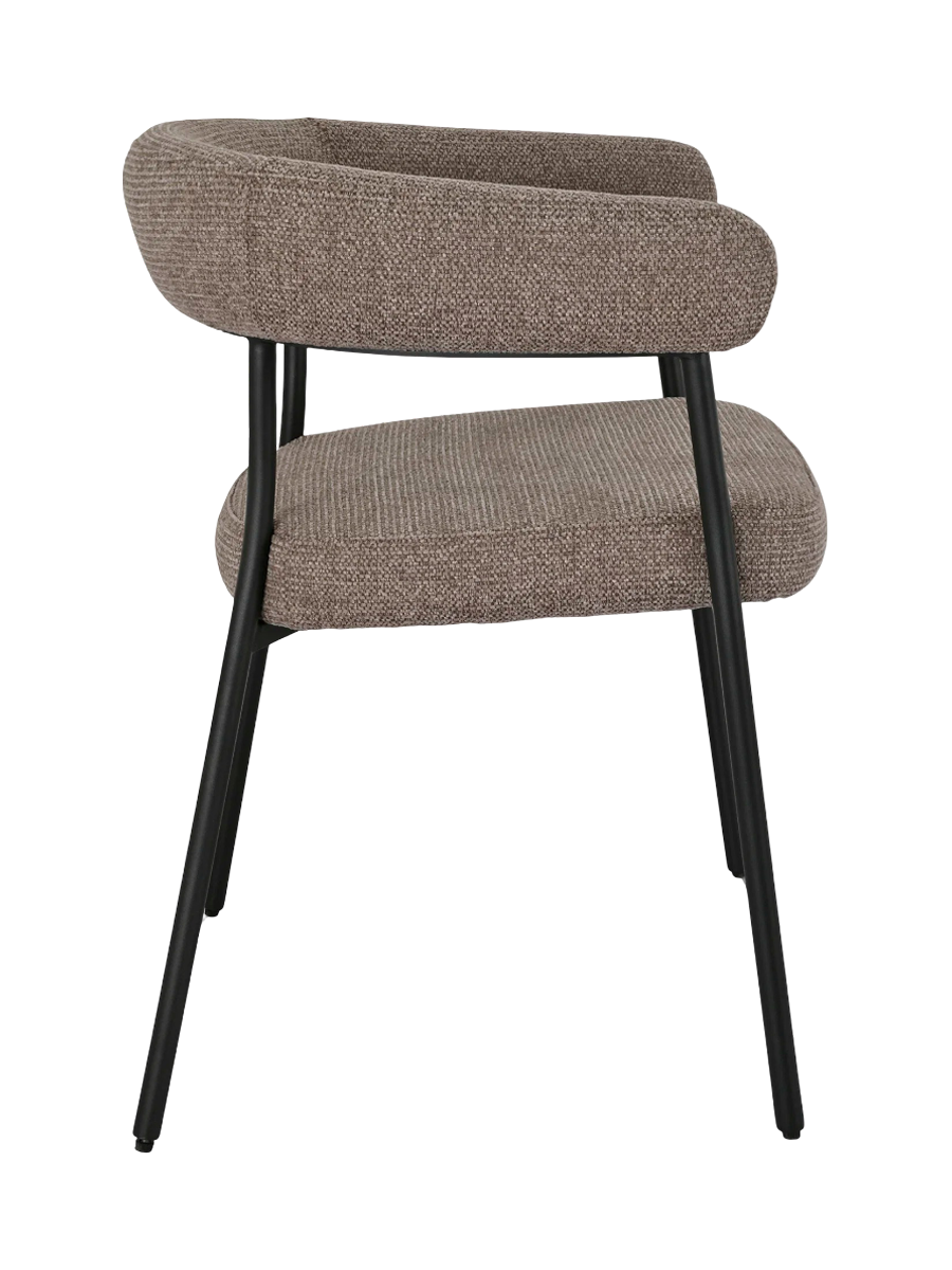 
Design Esszimmerstuhl „Trivio“ mit Armlehnen - Braun