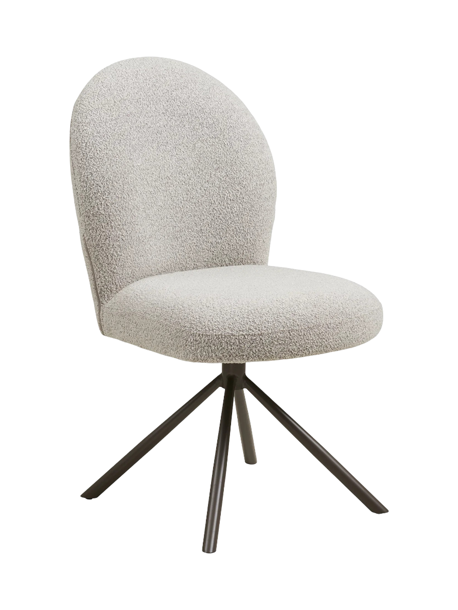 
Sedia da pranzo di design «Lana» girevole a 180°