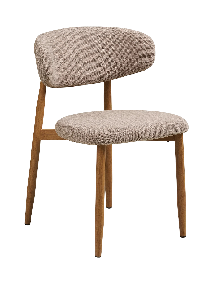 
Sedia da pranzo di design «Levanto» - Rovere naturale / Beige