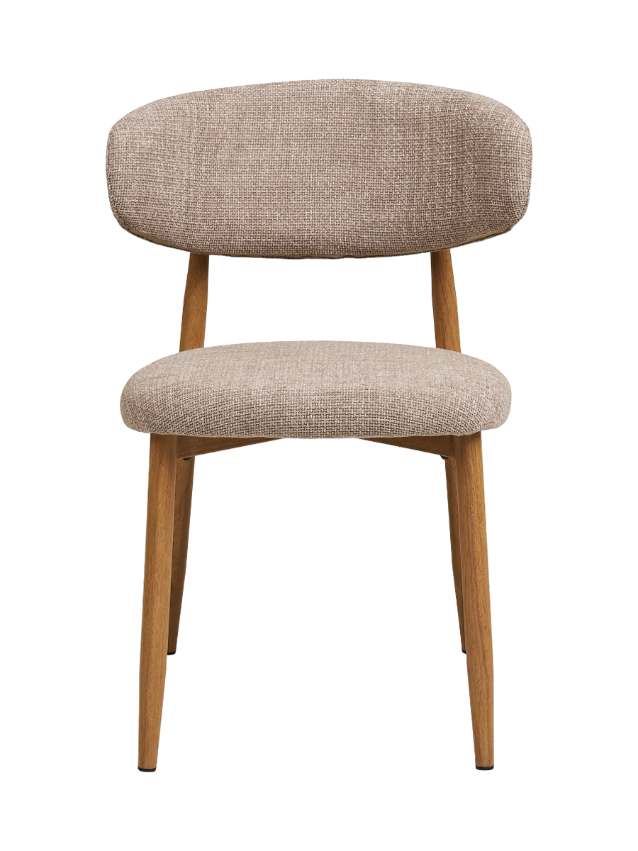 
Sedia da pranzo di design «Levanto» - Rovere naturale / Beige