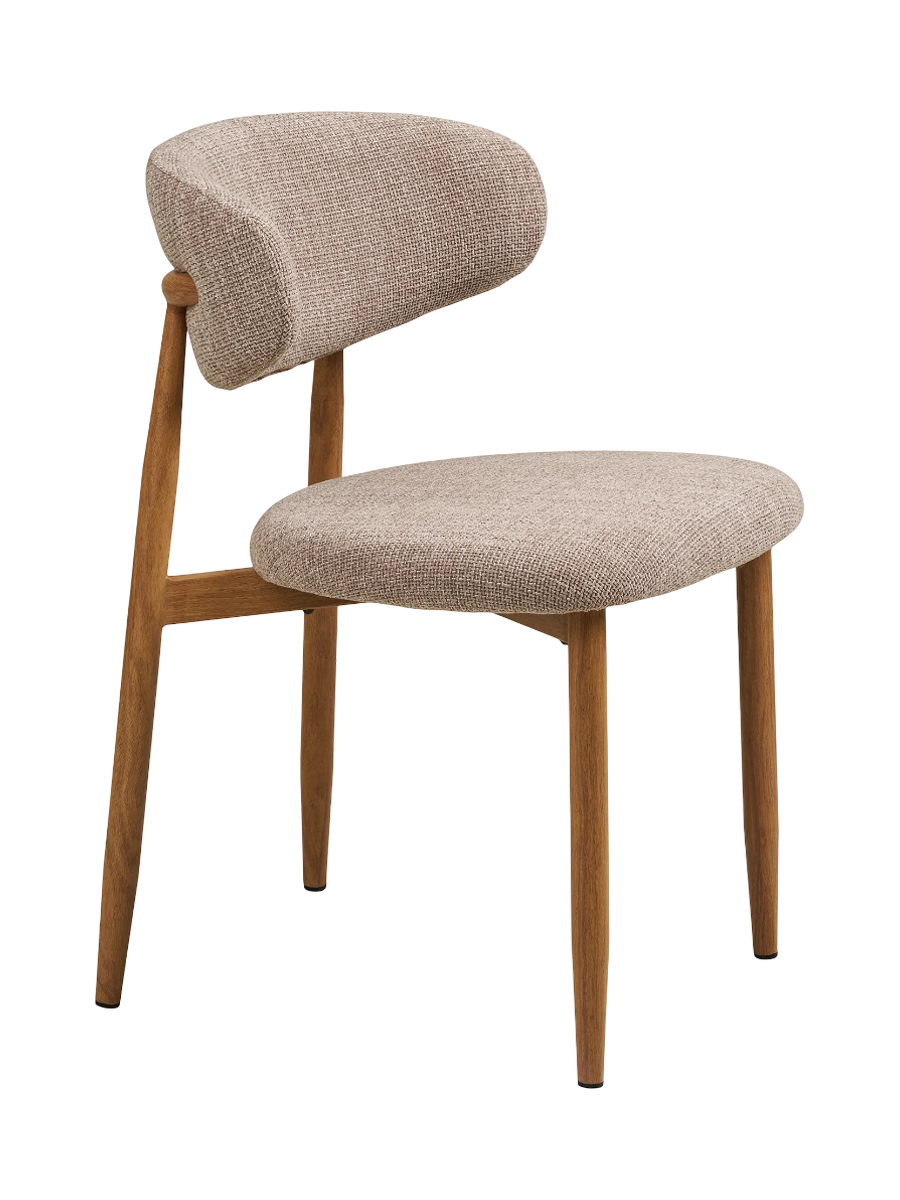 
Sedia da pranzo di design «Levanto» - Rovere naturale / Beige