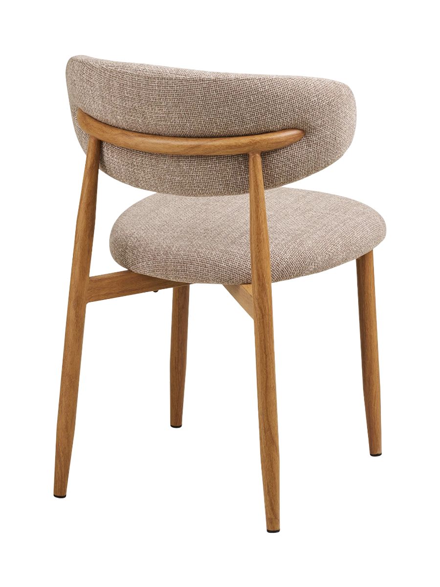 
Sedia da pranzo di design «Levanto» - Rovere naturale / Beige
