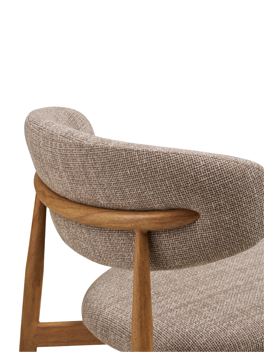 
Sedia da pranzo di design «Levanto» - Rovere naturale / Beige