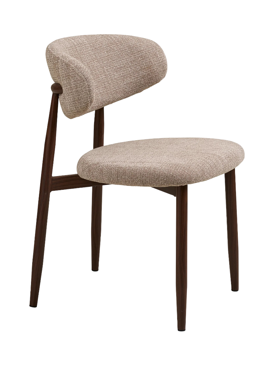 
Sedia da pranzo di alta qualità «Claes» - Telaio: Noce, Rivestimento: Marrone