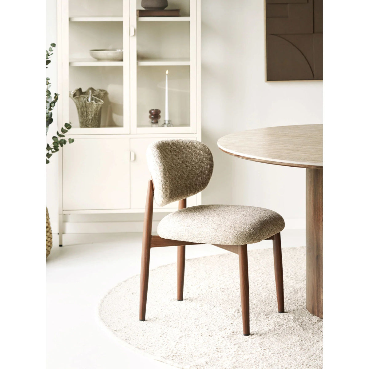 
Sedia da pranzo di design «Isola» - Rovere Marrone scuro / Beige