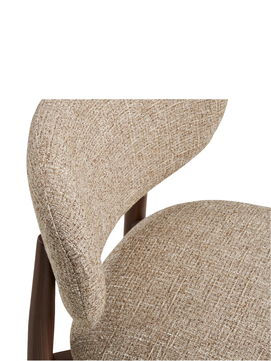 
Sedia da pranzo di design «Isola» - Rovere Marrone scuro / Beige