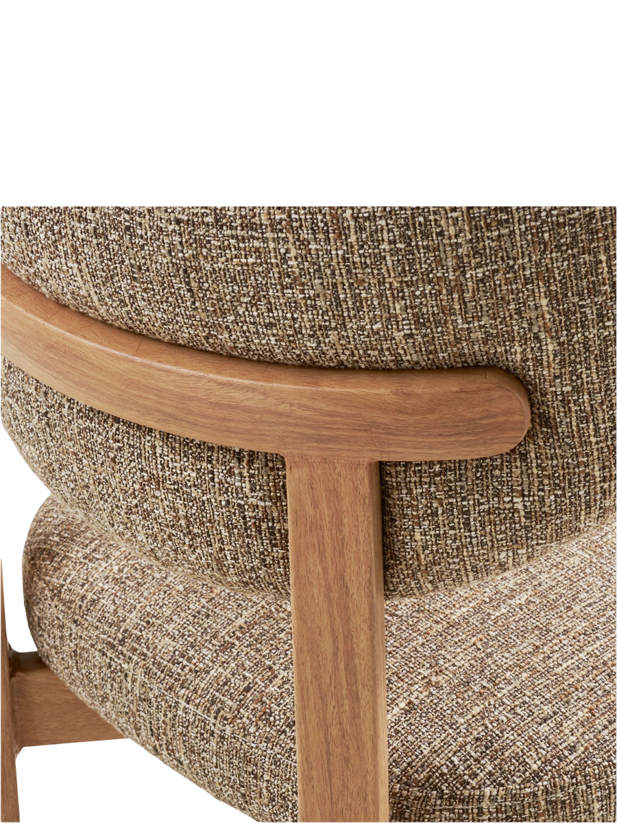 
"Verte" Design Lounge Chair - Terracotta / Without footrest