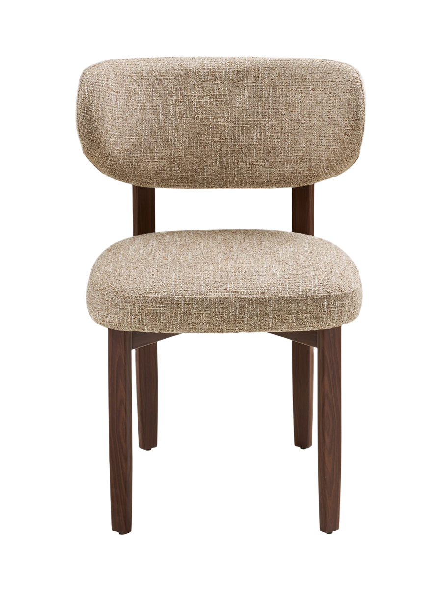 
Sedia da pranzo di design «Recco» - Rovere Marrone scuro / Beige