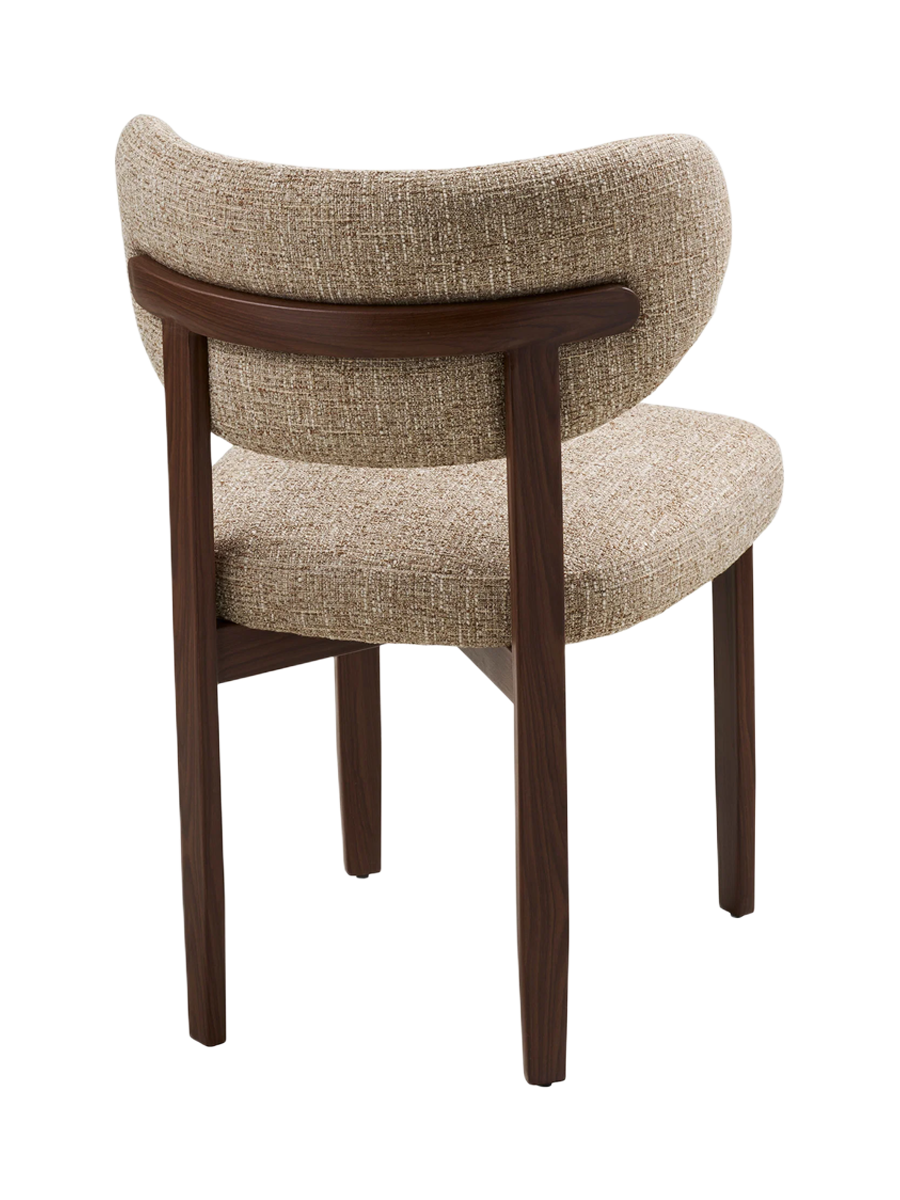 
Sedia da pranzo di design «Recco» - Rovere Marrone scuro / Beige