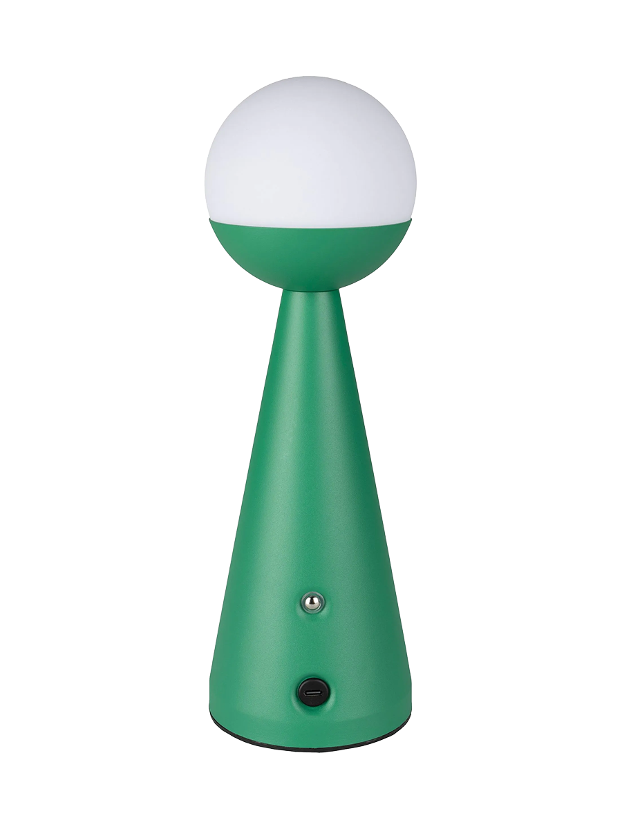
Wiederaufladbare & kabellose Design Tischlampe „Bello“ - Grün