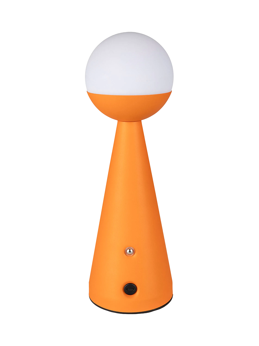 
Wiederaufladbare & kabellose Design Tischlampe „Bello“ - Orange