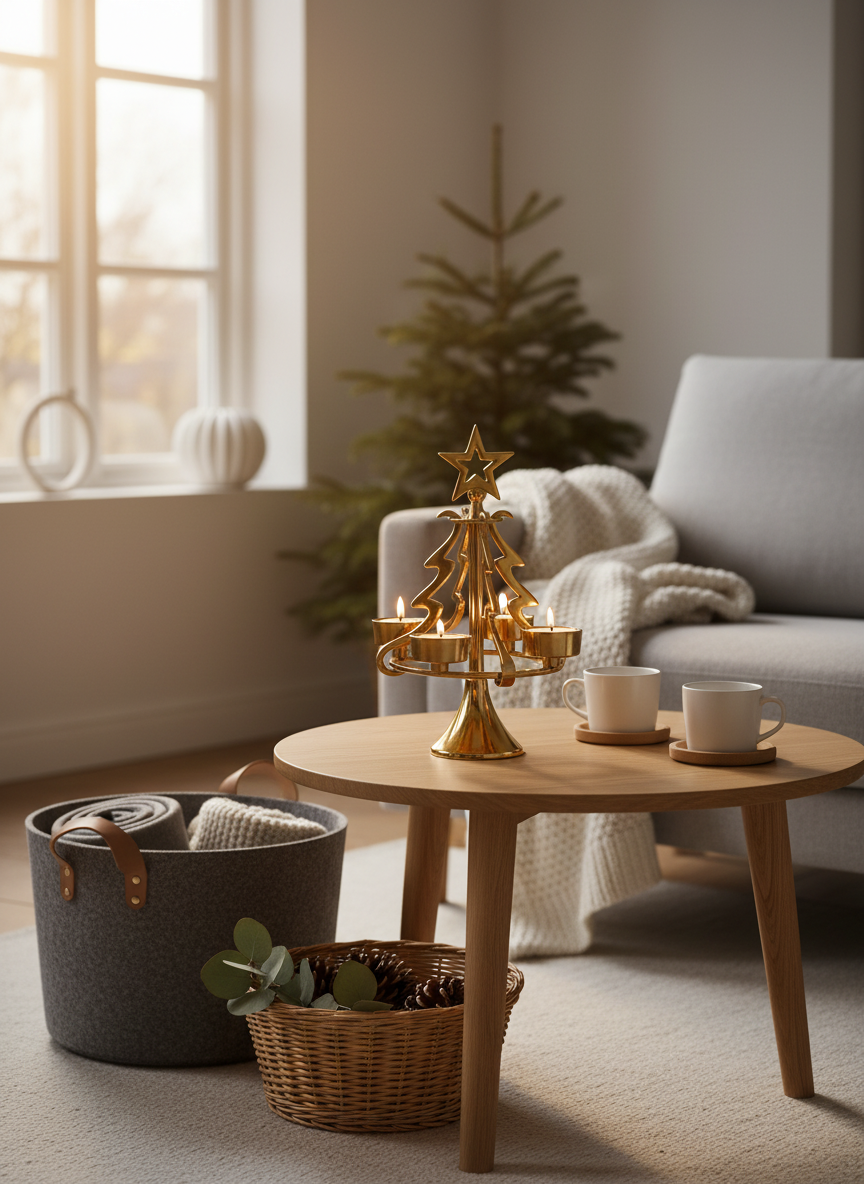 
Teelichthalter „Tannenbaum“ Ø 18 / H 28 cm